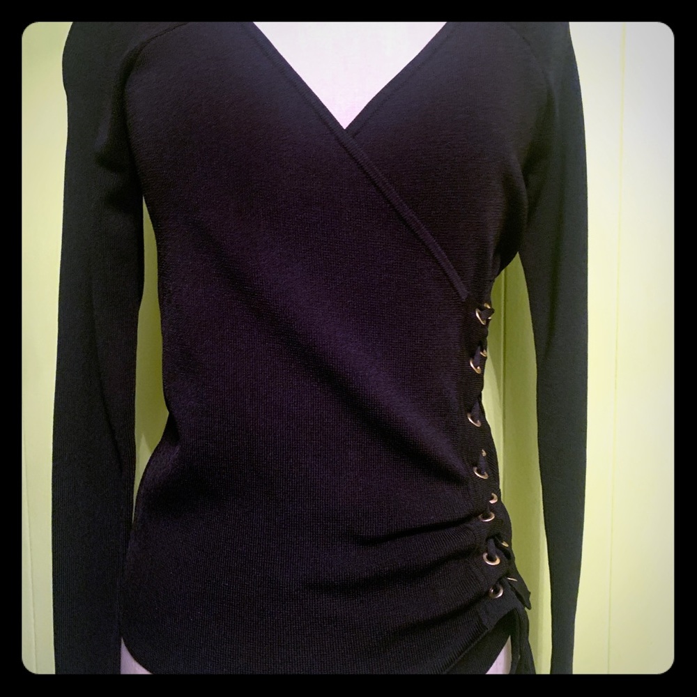 Zara Knit Wrap Top